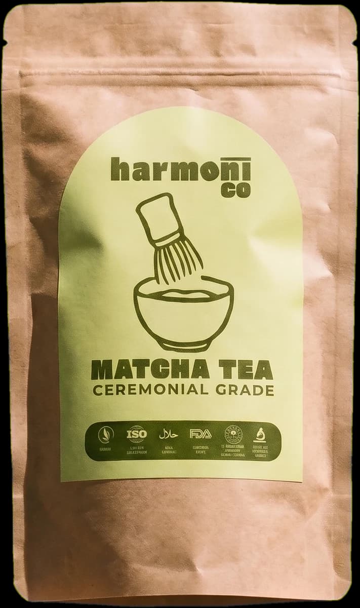 30 g Harmonico kemer etiketli kraft matcha kesesi